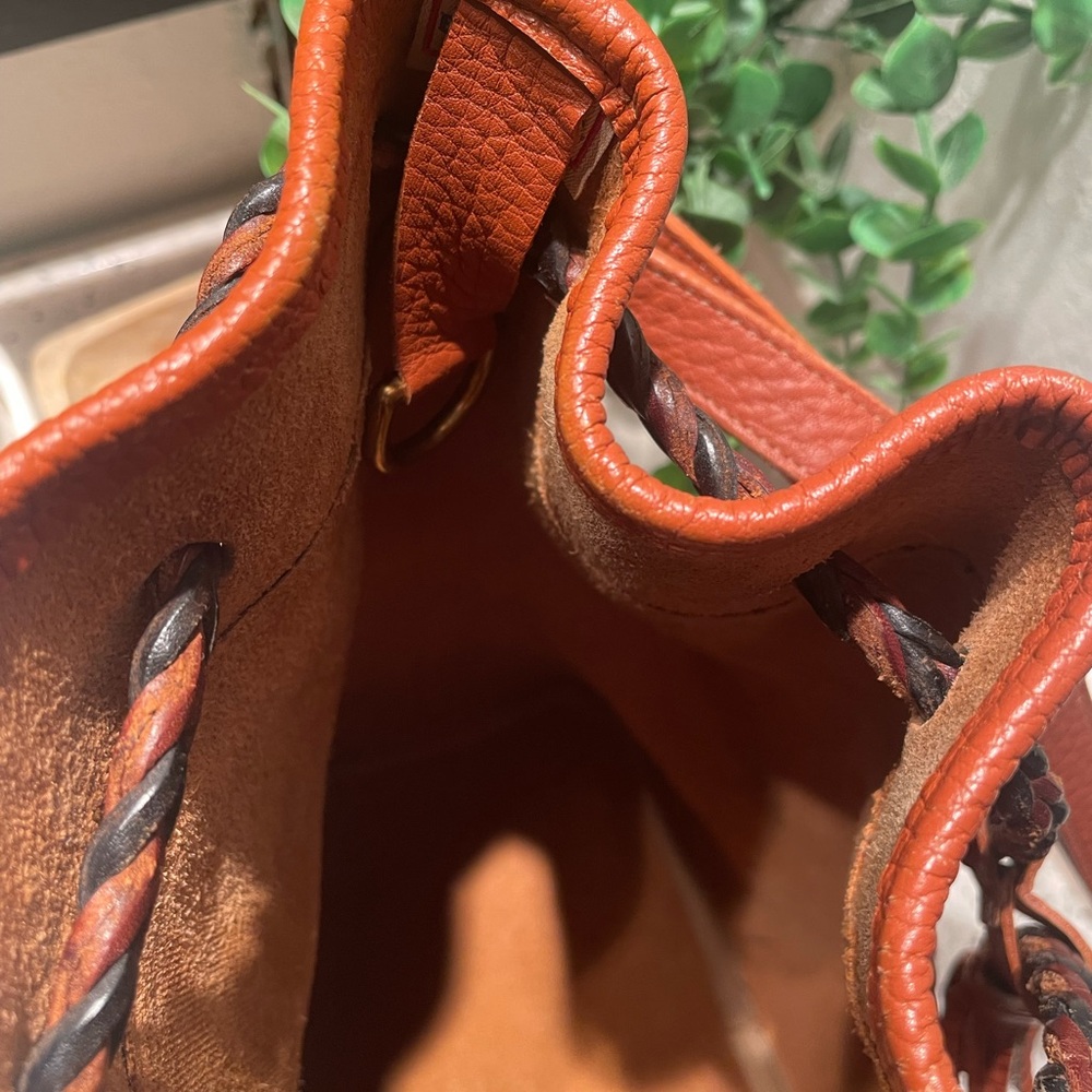 Vintage Dooney & Bourke drawstring brown purse - Picture 6 of 11